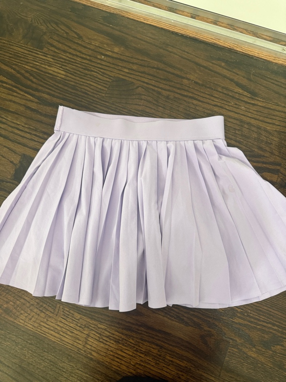 Aritzia Lavender Pleated Mini Skirt